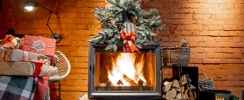 Travis Industries Linear Gas Fireplace Installation in Montebello, California